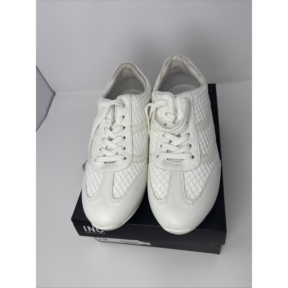 INC Women's LANDRYYF Lace up Sneakers Breathable Manmade Athletic Size 8 M